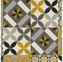 Carreaux décoratifs avec motifs géométriques et floraux