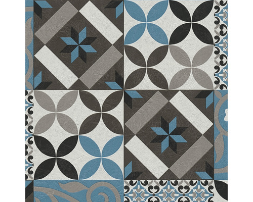 Dekorative Fliesen mit geometrischen und floralen Mustern