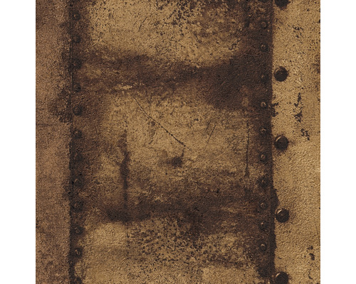 Papier peint aspect métal avec rivets