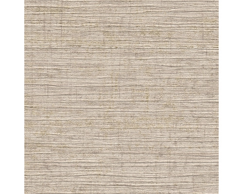 Papier peint beige avec structure de lin horizontale pour décoration murale.