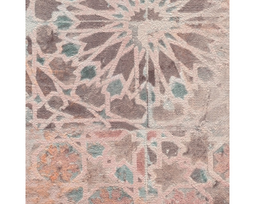 Nahaufnahme einer strukturierten Tapete mit geometrischem Muster