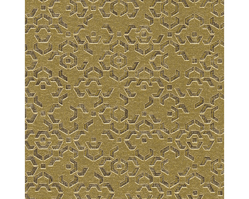 Dekorative goldfarbene Tapete mit geometrischem Muster