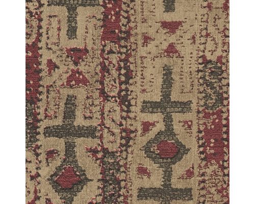 Nahaufnahme eines Teppichs mit geometrischen Mustern