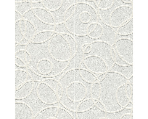 Papier peint intissé 5611-14 Meistervlies ProProtect cercles blanc