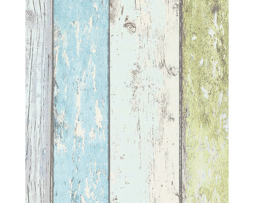 Papier peint aspect planches de bois