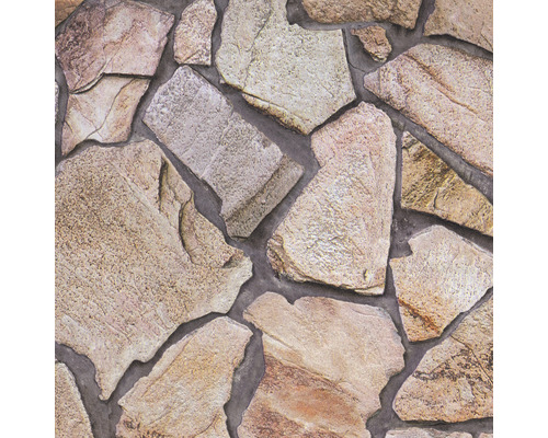 Steinmauertapete mit Natursteinoptik