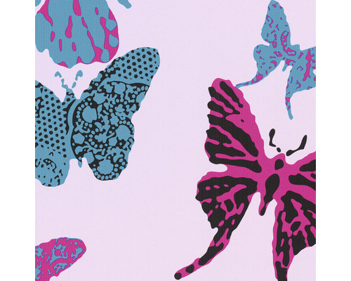 Papier peint 93634-2 Boys & Girls 2018 Papillons rose Papier peint avec motif de papillons