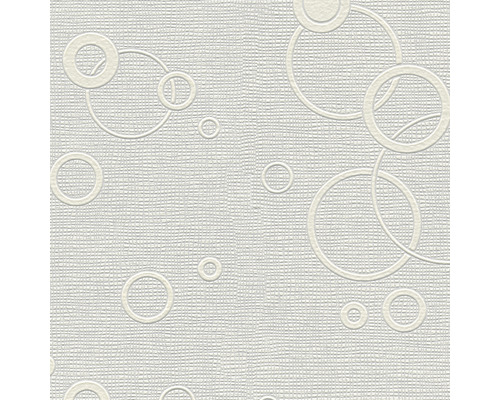 Papier peint intissé 9490-11 motif cercles blanc