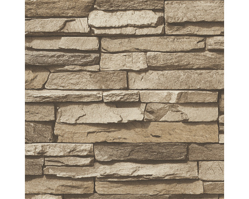 Tapete mit Steinmaueroptik