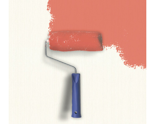 Rouleau de peinture peignant un mur