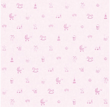 Papier peint intissé 35854-1 jouet rose
