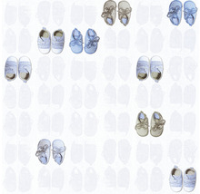 Tapete mit Babyschuhen