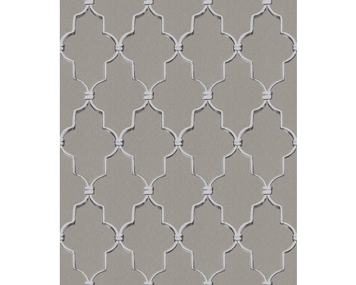 Papier peint avec motif géométrique en treillis