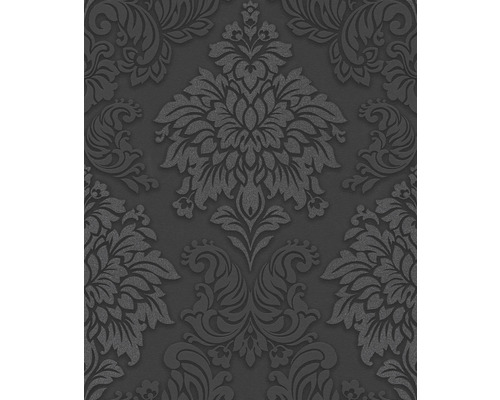 Papier peint avec motif damassé floral