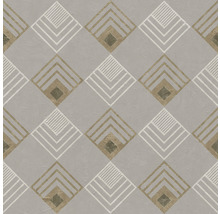 Papier peint intissé 37682-3 New Life graphique gris