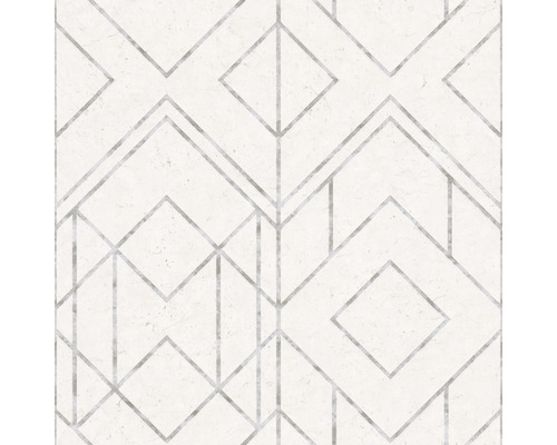 Tapete mit geometrischem Muster aus Linien und Rauten