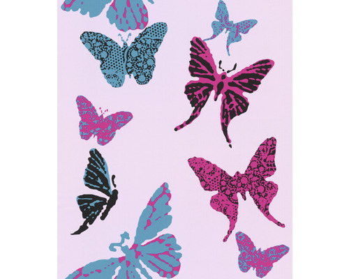 Papier peint avec motif papillons