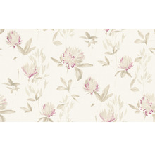 Tapete mit Blumenmuster und Blättern