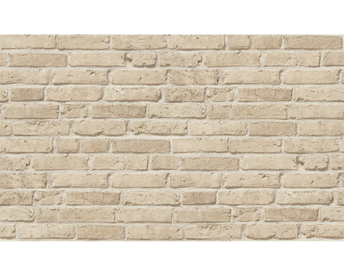 Tapete in Steinoptik mit Ziegelmuster