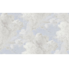 Papier peint avec motif de nuages et silhouettes d''oiseaux