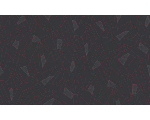 Tapete mit geometrischem Muster in dunkler Farbe
