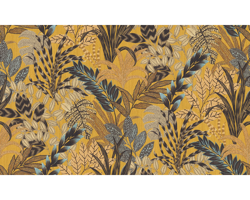 Papier peint jungle avec feuilles