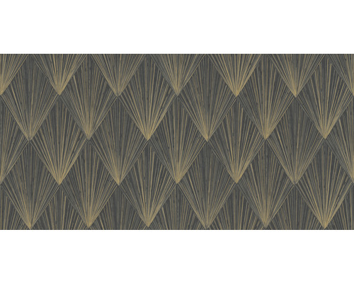 Papier peint avec motif géométrique en éventail