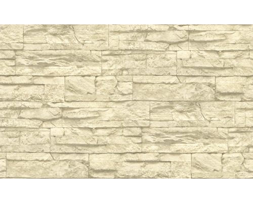 Papier peint aspect mur de pierre