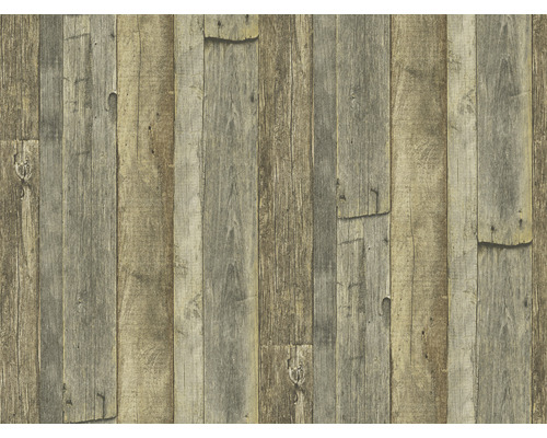 Papier peint avec motif de planches de bois