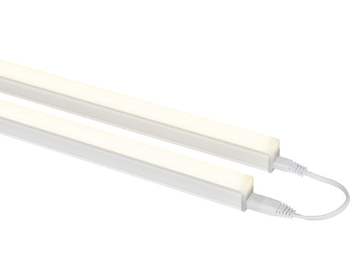 Zwei LED-Leuchtstoffröhren mit Kabel