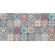 Fliesenmuster mit verschiedenen geometrischen und floralen Designs