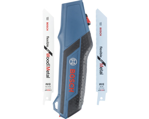 Scie à main Bosch avec lames de scie pour bois et métal