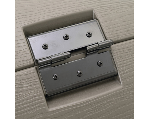 Vue détaillée d''une charnière sur un produit de stockage