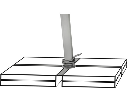 Sonnenschirmständer mit Platten für Sonnenschirme