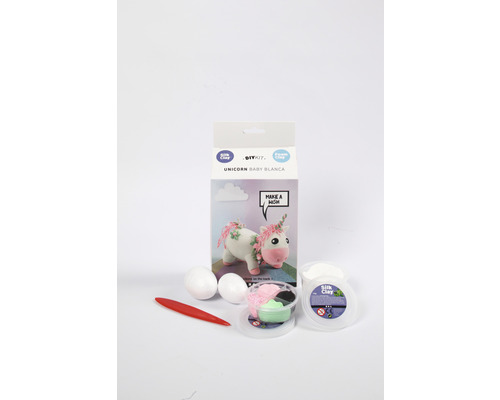 Einhorn-Bastelset mit Werkzeug, Modellierwerkzeug und verschiedenen Farben