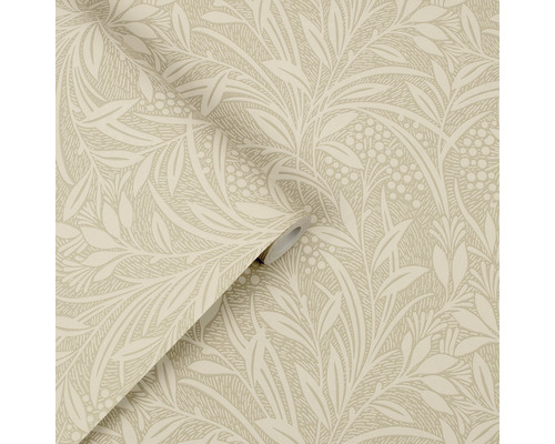 Rouleau de papier peint avec motif de feuilles et de baies