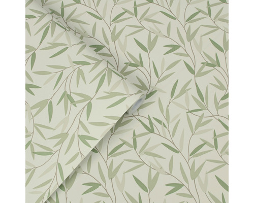 Rouleau de papier peint à motif de feuilles