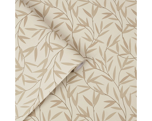 Rouleau de papier peint avec motif de feuilles