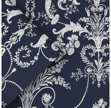 Papier peint intissé 113386 Laura Ashley Josette bleu