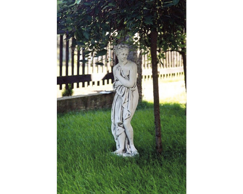 Sculpture de jardin Anna h 80 cm blanc