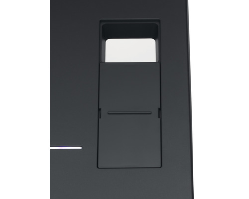 Vue détaillée d''une plaque de déclenchement WC