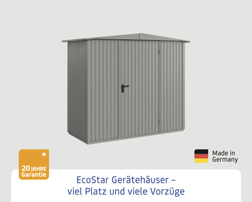 Metall Gerätehaus mit Doppeltür