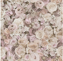 Papier peint à motif de roses