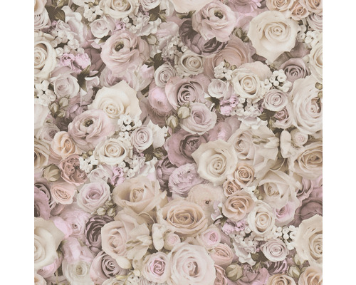 Papier peint à motif de roses