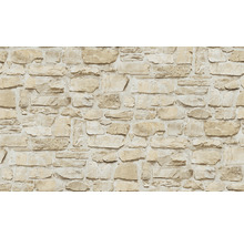 Papier peint imitation maçonnerie avec motif de pierre