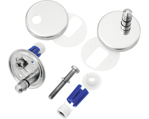 Kit de fixation pour abattants de WC avec vis et caches