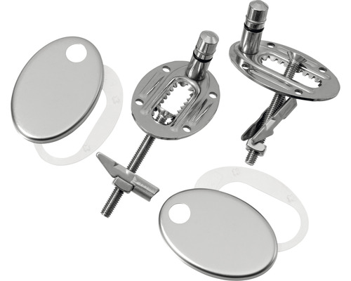 Befestigungsset für WC-Deckel aus Metall