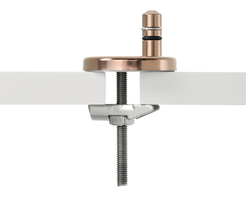 Fixation de table pour robinetteries de lavabo