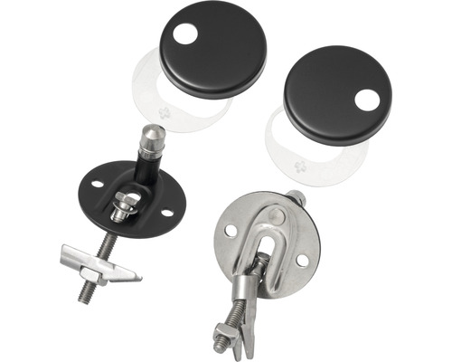 Kit de fixation pour lavabo avec rosaces