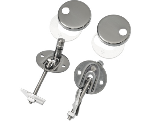 Fixation de siège de toilette en métal